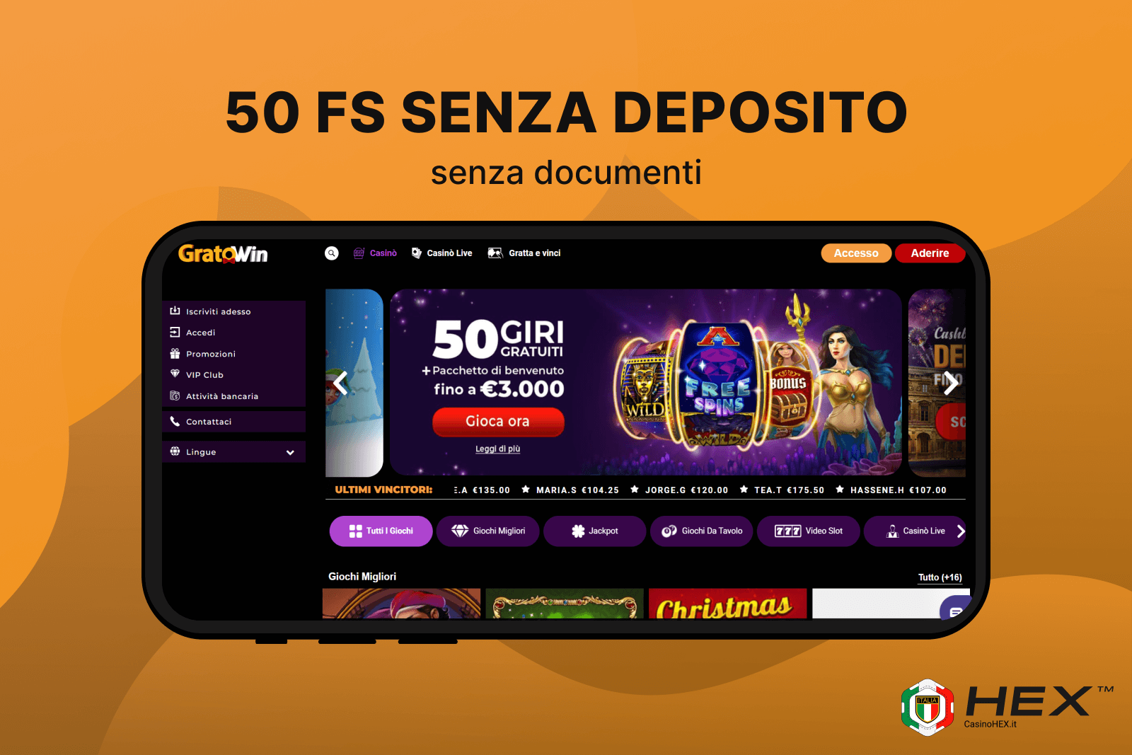 Casino non AAMS con bonus senza deposito