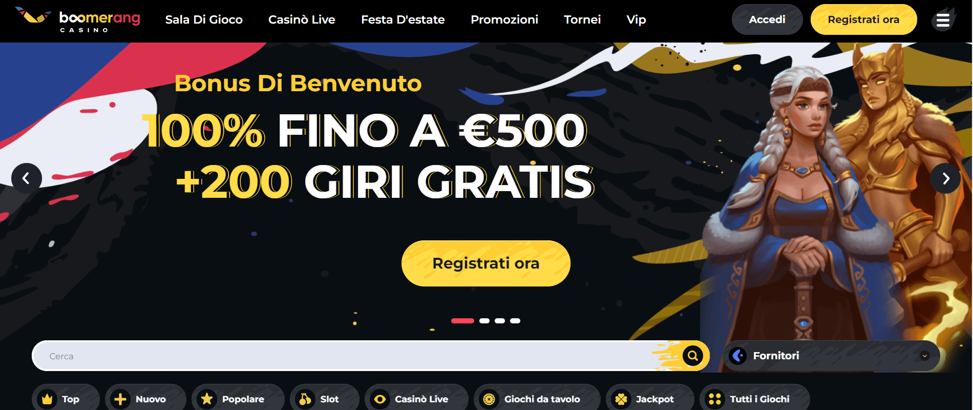 Boomerang Bonus Benvenuto