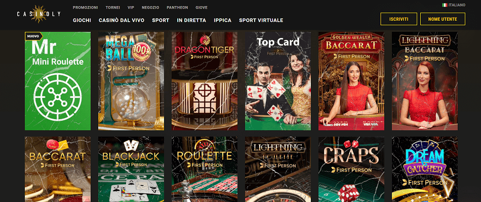 Casinoly Giochi