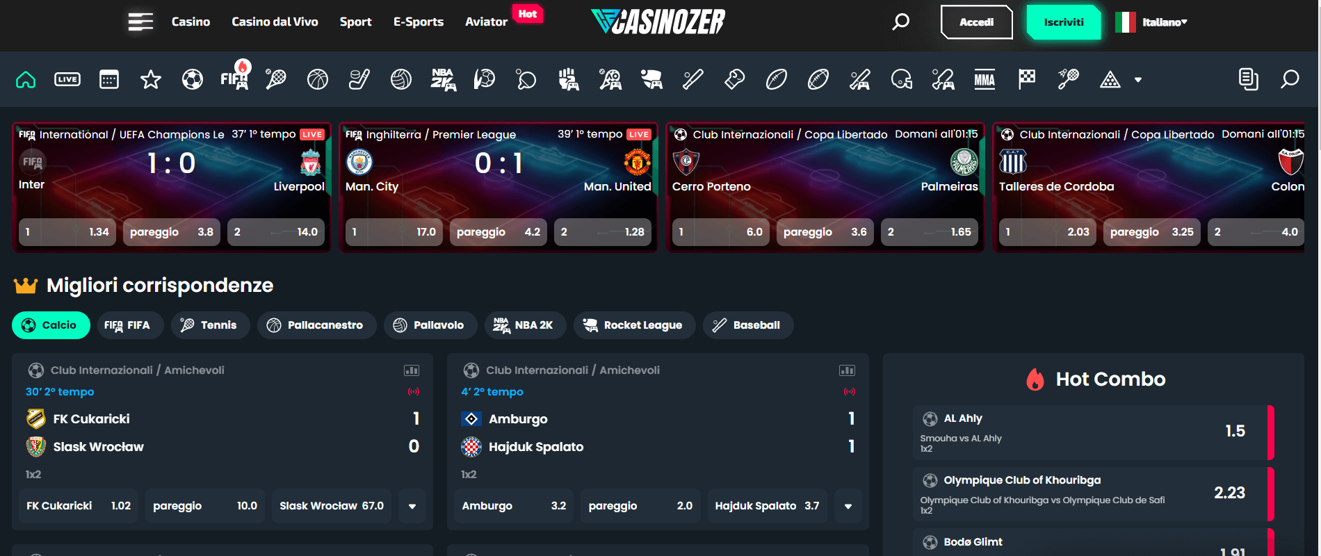 Casinozer Scommesse Sportive