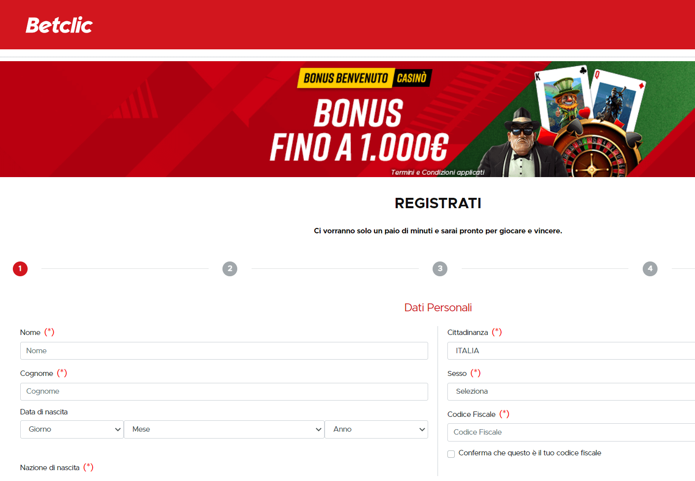 Betclic codice bonus
