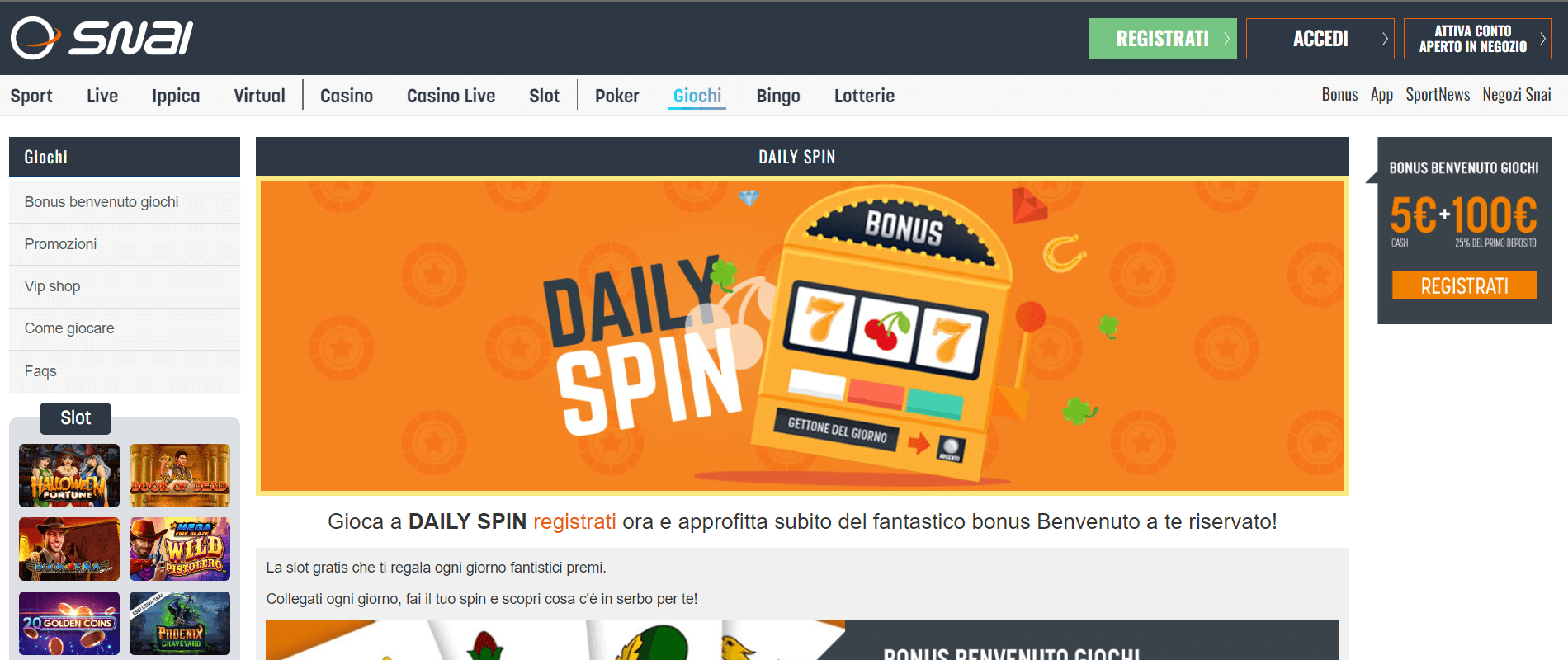Daily Spin Snai