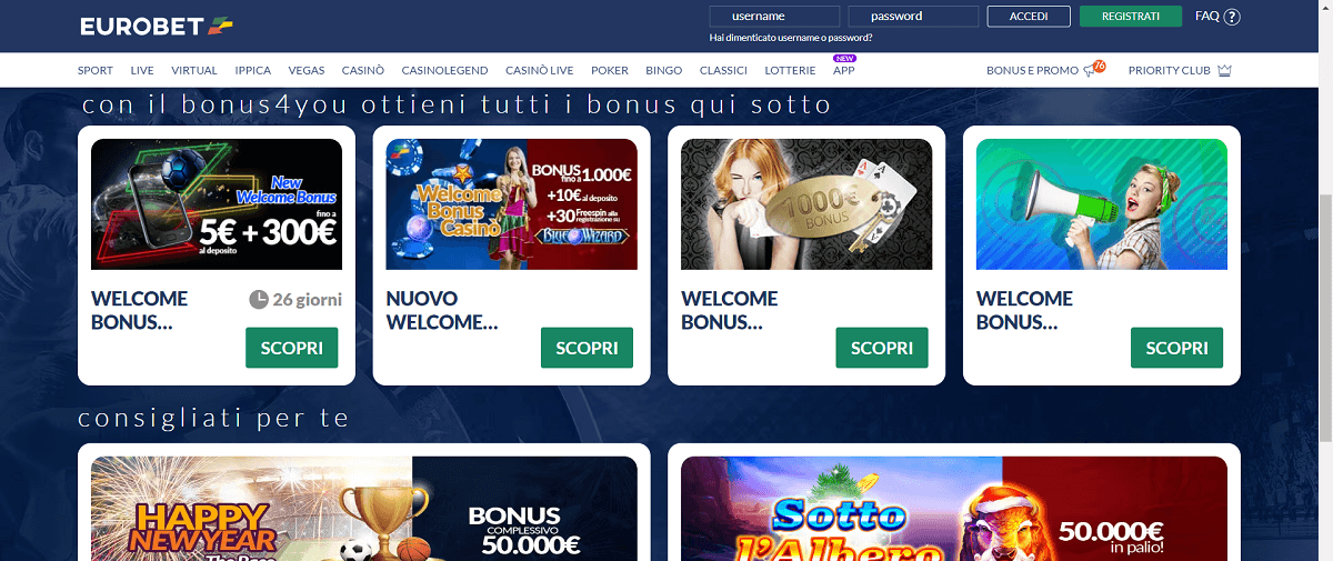 Eurobet Bonus