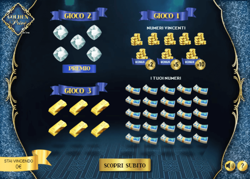 Golden Prive Gratta e Vinci