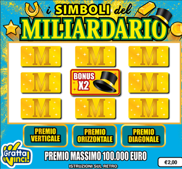 I Simboli del Miliardario Gratta e Vinci