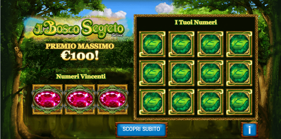 Il Bosco Segreto Gratta e Vinci