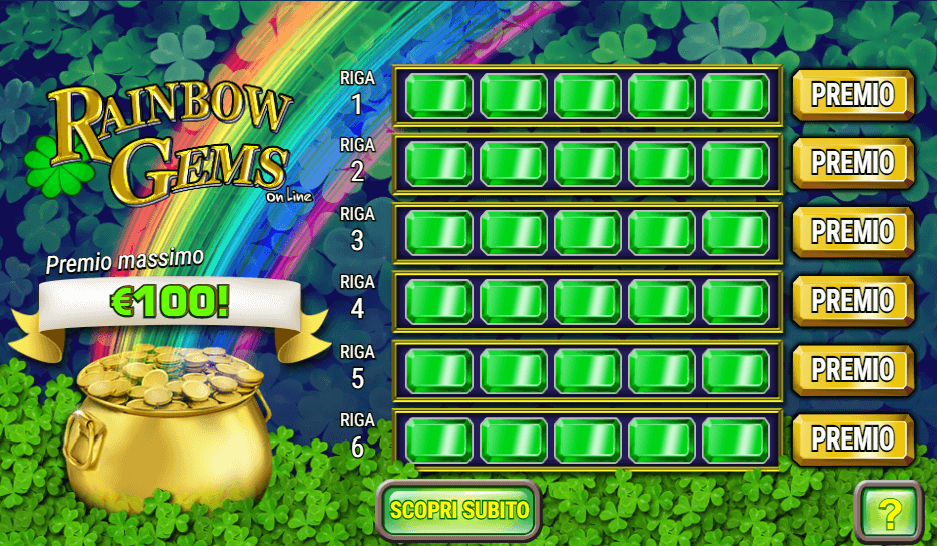 Rainbow Gems Gratta e Vinci