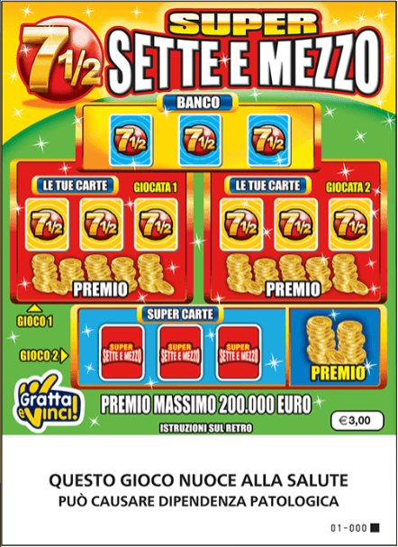Super Sette e Mezzo Gratta e Vinci