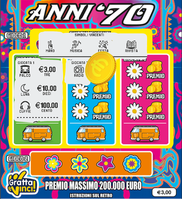 Anni 70 Gratta e Vinci