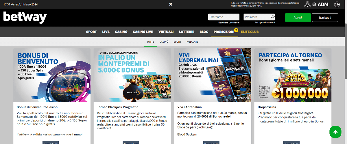 Betway Bonus