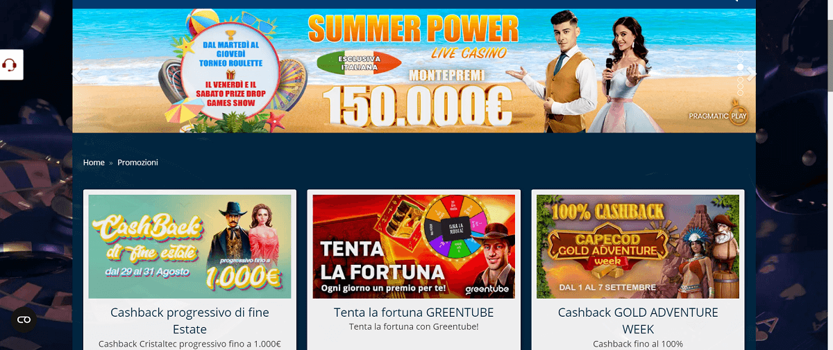 Bonus benvenuto di Casinomania