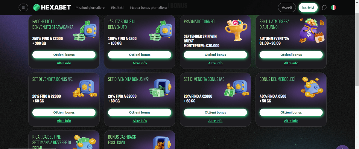 Hexabet Bonus