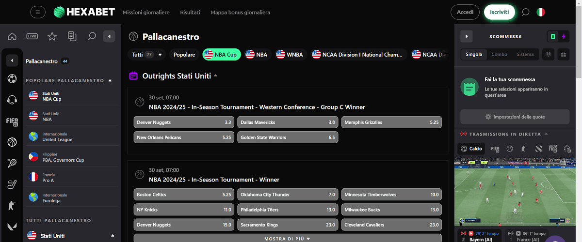 Hexabet Scommesse