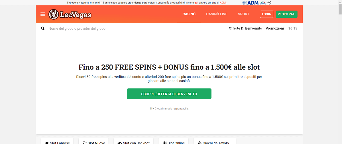 Codice Bonus LeoVegas