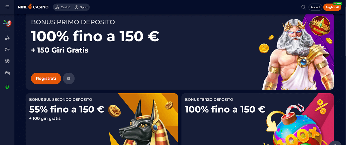 Nine Casino Bonus