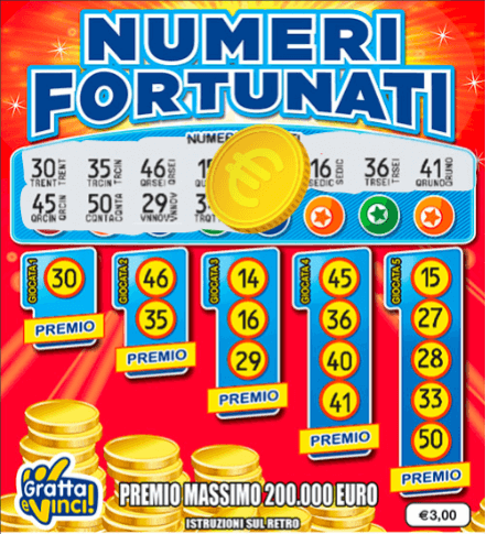 Numeri Fortunati Gratta e Vinci