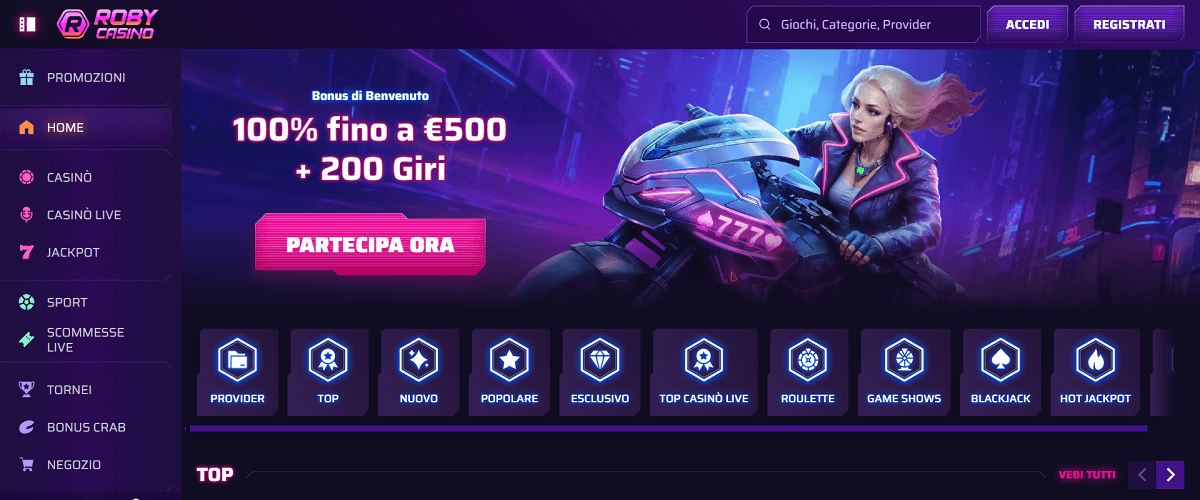 Roby Casino Home
