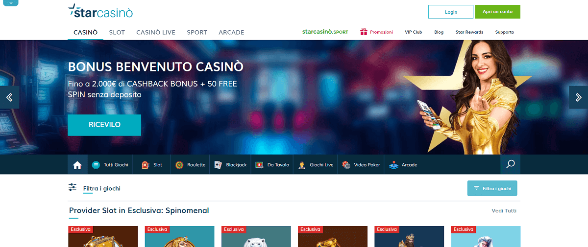 Codice Bonus StarCasino