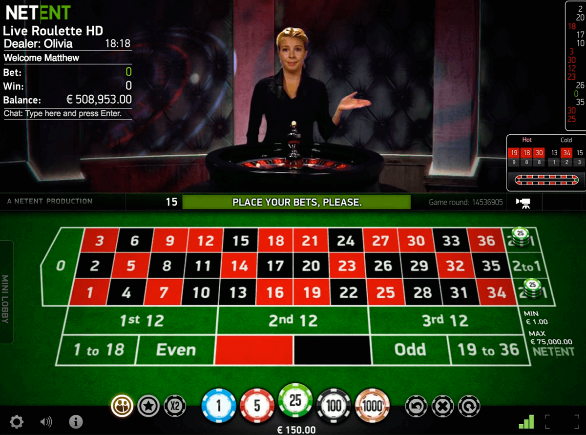 Live Roulette NetEnt